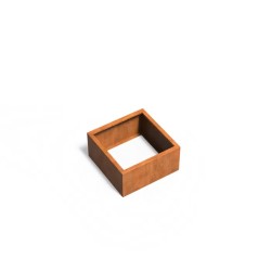 CUBO sans fond en acier corten